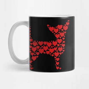 Heart Dog Lover Gifts Chihuahua Puppy Valentines Day Mug